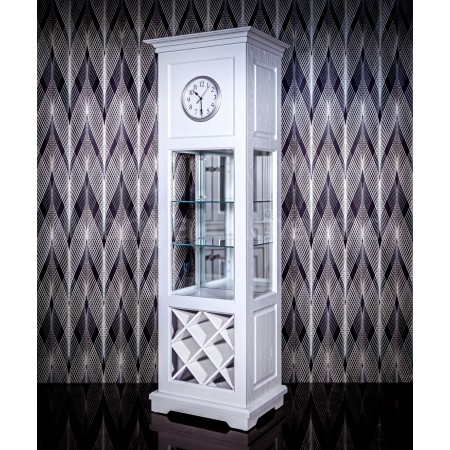 Тосканский винный шкаф с часами A-16